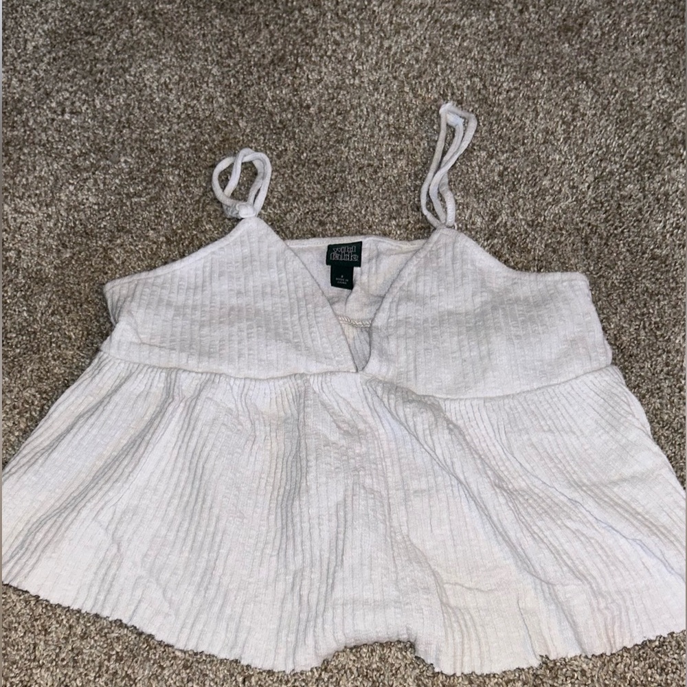 Wild Fable White Flowy Tank Top